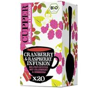 Cupper - 20 Bolsitas de Infusiones Ecológicas con Arándanos y Frambuesa