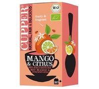 CUPPER - 20 Bolsitas de Infusiones Ecológicas de Mango Citrus - Sin Azúcar Añadido - Apto para Veganos