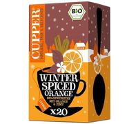 CUPPER - 20 Bolsitas de Infusiones Ecológicas de Naranja y Canela - Sin Azúcar Añadido - Apto para Veganos - Propiedades Digestivas y Antioxidante