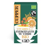Cupper - 20 Bolsitas de Té Verde Ecológico Energizante, Apto para Veganos