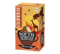 CUPPER - Caja de 20 Bolistas de Infusiones Ecológicas Africa Bio - Apto para Veganos - Propiedades digestivas suaves - Contiene Rooibos, Raíz de Regaliz, y Cáscara de Cacao