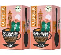 CUPPER - Caja de 20 Bolistas de Infusiones Ecológicas Marrakesh Bio - Apto para Veganos - Propiedades digestivas - Contiene Canela, Menta Piperita, y Raíz de Regaliz (Paquete de 2)