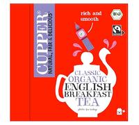 CUPPER - Caja de 50 Bolsitas de Té Negro English Breakfast Ecológico - Apto para Veganos - Propiedades digestivas suaves - Sin azúcares añadidos