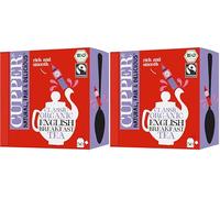 CUPPER - Caja de 50 Bolsitas de Té Negro English Breakfast Ecológico - Apto para Veganos - Propiedades digestivas suaves - Sin azúcares añadidos (Paquete de 2)