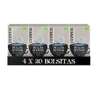 Cupper - Pack de 4 Cajas de 20 Bolsitas de Infusiones Ecológicas Dulces Sueños - Ayuda a Mejorar el Descanso Nocturno - Apto para Consumo Vegano - Contiene Canela y Manzanilla