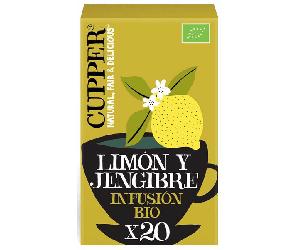 Cupper Supreme Infusión Limón y Jengibre BIO 20 Bolsitas