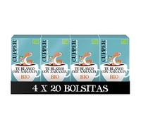 Cupper - Pack de 4 Cajas de 20 Bolsitas de Té Blanco Ecológico con Cáscara de Naranja - Propiedades Antioxidantes - Sabor Suave con Toques Cítricos - Apto para Veganos