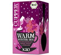 Cupper Té de frutas orgánicas cálido para invierno, canela y arándano, 20 bolsas