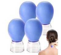 Cupping Tool - Juego de 4 piezas (5,5 x 1,95 cm) | Silicona Facial Suction Massage
