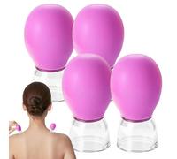Cupping Tool - Juego de 4 piezas (5,5 x 1,95 cm) | Silicona Facial Suction Massage
