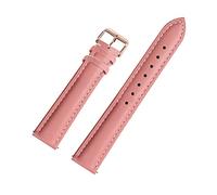 Cupsofu 12/13/14/15/16/17/18/19/20/21/22mm Hebilla de pasador de para hombre y mujer, correa de reloj de piel de becerro de grano completo suave con barras de resorte de liberación rápida, 14mm