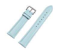 Cupsofu 12/13/14/15/16/17/18/19/20/21/22mm Hebilla de pasador de para hombre y mujer, correa de reloj de piel de becerro de grano completo suave con barras de resorte de liberación rápida, 15mm