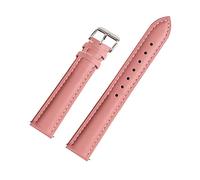 Cupsofu 12/13/14/15/16/17/18/19/20/21/22mm Hebilla de pasador de para hombre y mujer, correa de reloj de piel de becerro de grano completo suave con barras de resorte de liberación rápida, 17mm