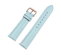 Cupsofu 12/13/14/15/16/17/18/19/20/21/22mm Hebilla de pasador de para hombre y mujer, correa de reloj de piel de becerro de grano completo suave con barras de resorte de liberación rápida, 18mm