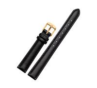 Cupsofu 12/14/16/18/20mm Colorida correa de piel de becerro de grano completo, correa de cuero suave Reemplazo de reloj de cuarzo para mujer, 12mm