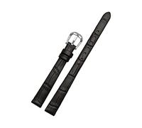 Cupsofu 6/7/8/10/12/14/16/17/18mm Correa de reloj casual de piel de vaca suave para mujer, amigable con la piel Correa de reloj con cierre de pasador para reloj de cuarzo, 10mm