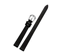 Cupsofu 6/7/8/10/12/14/16/17/18mm Correa de reloj casual de piel de vaca suave para mujer, amigable con la piel Correa de reloj con cierre de pasador para reloj de cuarzo, 10mm