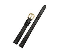 Cupsofu 6/7/8/10/12/14/16/17/18mm Correa de reloj casual de piel de vaca suave para mujer, amigable con la piel Correa de reloj con cierre de pasador para reloj de cuarzo, 10mm