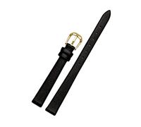 Cupsofu 6/7/8/10/12/14/16/17/18mm Correa de reloj casual de piel de vaca suave para mujer, amigable con la piel Correa de reloj con cierre de pasador para reloj de cuarzo, 8mm