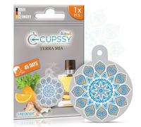 Cupssy AirPad Hanger 1pcs,Ambientador para tu coche, garaje -maletero -habitaciones -armario,neutraliza los malos olores,aroma Terra Mia suave y elegante,Perfume agradable,Fabricado en Alemania