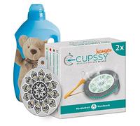 Cupssy® Colgador con AirPad | Suave Ropa Fresca | Gris | Perfume, Fragancia, ambientador Armario | Percha Perchas | neutraliza los Malos olores | Juego de 2 Unidades