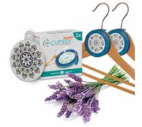 Cupssy Hanger - Ambientador de lavanda para armario, calmante y neutraliza los malos olores, antipolillas para tu ropa, color: azul, juego de 2 unidades, fabricado en Alemania
