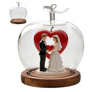 Cúpula de - Decoración de Mesa en Forma de Fruta | Vitrina para Figuras | Para Figuras Miniaturas Flores Secas Regalos Decoración de Hogar Boda Mesa