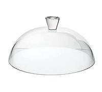 Cúpula de pastel de vidrio de la Patisserie de Utopía con asa, transparente, 32 cm