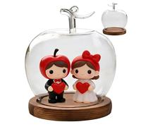 Cúpula de Vidrio, Decoración de Oficina Forma Fruta | Campana de para Figuras - para Coleccionistas Oficina Tienda Boda Joyería Colección Figuras Muñecas Flores