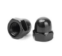 Cúpula decorativa negra de la cubierta decorativa de la tuerca ciega del acero inoxidable 304 A2 semi(M4)