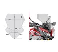 Parabrisas Cupolino Spoiler Ahumado D2122S Yamaha MT-09 Tracer 2015-2017