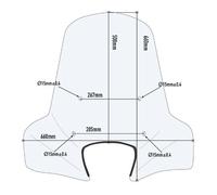 Cúpula Givi transparente para PEUGEOT, ASKOLL, PIAGGIO, (Ver más marcas)