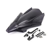 Cúpula moto Compatible Con Yamaha Para MT-07 2021 Parabrisas De Motocicleta Accesorios Pantalla Frontal Transparente/negro Ahumado(Black)