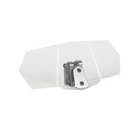 Cupula Moto Motocicleta con Flujo de Aire Ajustable, extensión de Parabrisas, Deflector de Viento, calcomanías universales Carenabris(Transparent)