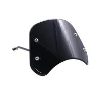 Cupula Moto para Benelli para Leoncino 500 - Carenado Delantero para Motocicleta, Parabrisas ABS, Protector Deflector Viento con Soportes Carenabris(Negro)