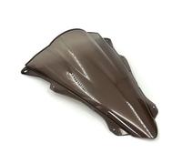 Cupula Moto para Kawasaki para Ninja para ZX-4RR para ZX4RR para ZX-4R para ZX4R 2023+ Deflector Viento Visera Doble Burbuja Carenabris(A Brown)