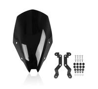 cúpula Moto para Kawasaki para Z500 para Z 500 SE ABS 2024 2025 2026 Touring Protector Deflector De Viento Motocicleta Parabrisas Alto Grande Cubierta(Negro)