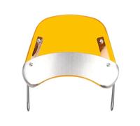 Cupula Moto Parabrisas Universal Transparente y Ajustable para Motocicleta. Deflector de Viento. Carenabris(Yellow A Style)