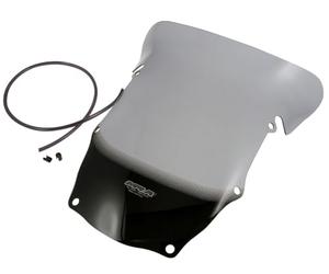 Cupula MRA Pantalla Touring YAMAHA TDM 850 -95 gris ahumado La pantalla Turismo tiene la misma forma que al Original pero lleva un deflector de viento orientado hacia arriba en el extremo final y a lo largo de toda su anchura. Así se desvía la presión del viento sobre el piloto, permitiendo un viaje relajado en recorridos largos. En algunos modelos de pantalla elevada, el deflector de viento viene sólo como una prolongación y no está orientado hacia arriba a fin de disminuir las