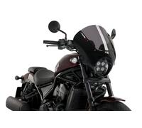 Cúpula Puig Dark Night con carcasa en negro brillante para HONDA CMX 1100 REBEL 21-26 Ahumado Claro