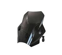 Cúpula Touring Compatible con Yamaha para FZ1 para FZ6 para FZ8 para XJ6 Parabrisas Universal De Motocicleta Cubiertas De Parabrisas Pantalla Lente Ahumada Deflector De Motos(Black)