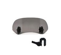 Cúpula Touring Extensión De Parabrisas Universal para Motocicleta, Alerón Ajustable con Abrazadera para BMW R1200GS Adventure 2009 F800 GS F650GS(B Small Smoke)