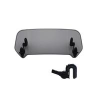 Cúpula Touring Extensión De Parabrisas Universal para Motocicleta, Alerón Ajustable con Abrazadera para BMW R1200GS Adventure 2009 F800 GS F650GS(B Large Smoke)
