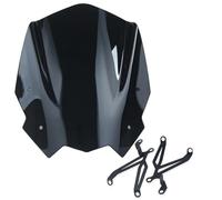 Cúpula Touring para BMW para G 310R 310 R para G310R 2017-2024 Parabrisas Motocicleta Deporte Carreras Touring Carenado Deflector De Viento Pantalla Protectora Carenabris(Negro)