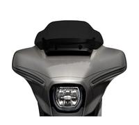Cúpula Touring para Touring para Street para Glide FLHX FLHXSE 2023+ Carenado Delantero Parabrisas Divisor De Viento para Motocicleta Parabrisas Deflectores De Viento(Negro)