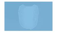 Cúpula Touring para VOGE para SR150S para LONCIN Conversión De Deflector De Barra De Extensión De Navegación De Parabrisas Delantero SR 150S(380mm Transparent)