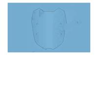 Cúpula Touring para VOGE para SR150S para LONCIN Conversión De Deflector De Barra De Extensión De Navegación De Parabrisas Delantero SR 150S(380mm Smoke Gray)