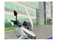 Cúpula Touring para ZONTES para 368G para 368 G Parabrisas Motocicleta Modificación Altura Protector Lluvia Delantero Deflector Viento Instalación No Destructiva Carenabris(B Transparent 57cm)