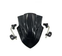 Cúpula Touring Parabrisas De Motocicleta para Loncin para Voge 300R 500R Deflector De Vidrio Delantero(Negro)