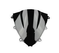 Cupula Universal Moto para CBR1000RR CBR 1000RR 1000 RR para Fireblade 2008-2011 Parabrisas Doble Burbuja Deflector De Pantalla Humo Deflector De Viento(Black)
